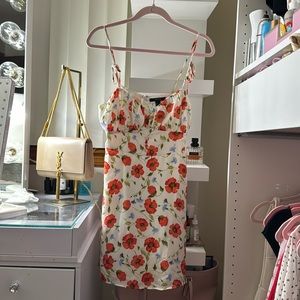Flower Print  A-line Dress